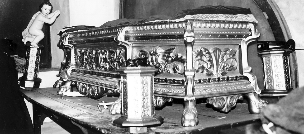 feretro, opera isolata - bottega Italia meridionale (fine sec. XIX)