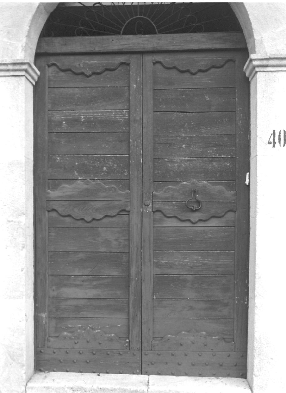 portone - a due battenti, opera isolata - bottega calabrese (fine sec. XVIII)