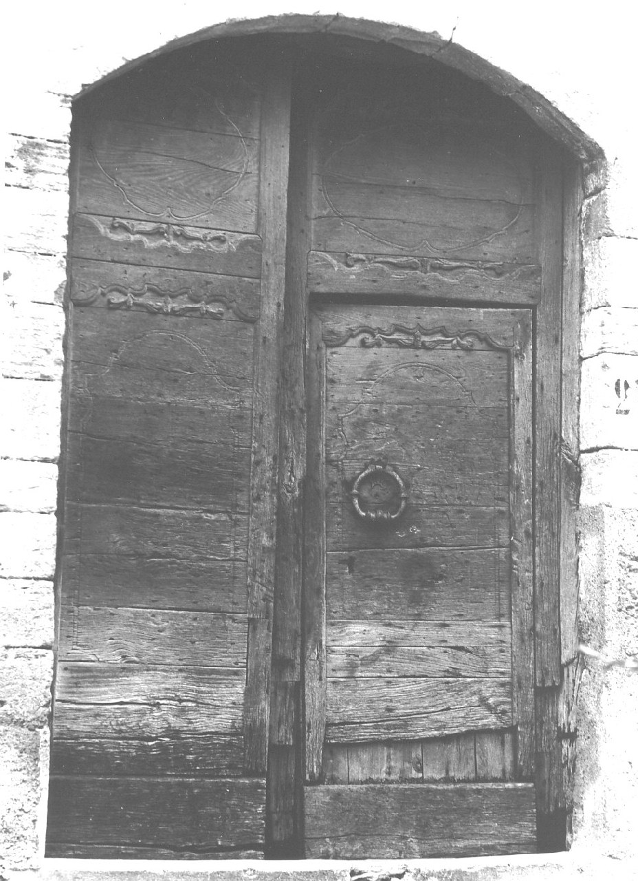 portone - a due battenti, opera isolata - bottega calabrese (metà sec. XVIII)