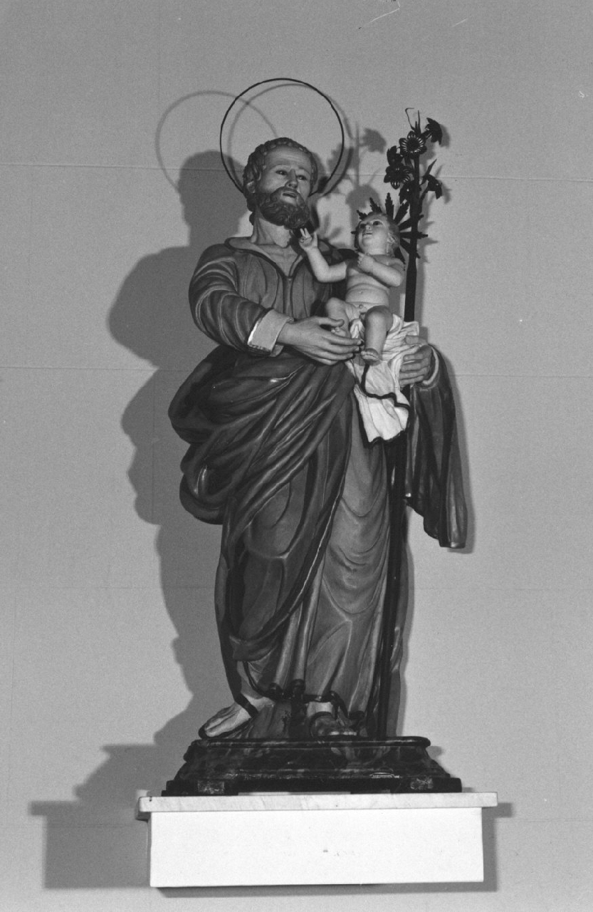 San Giuseppe e Gesù Bambino (statua, opera isolata) - bottega calabrese (fine sec. XIX)