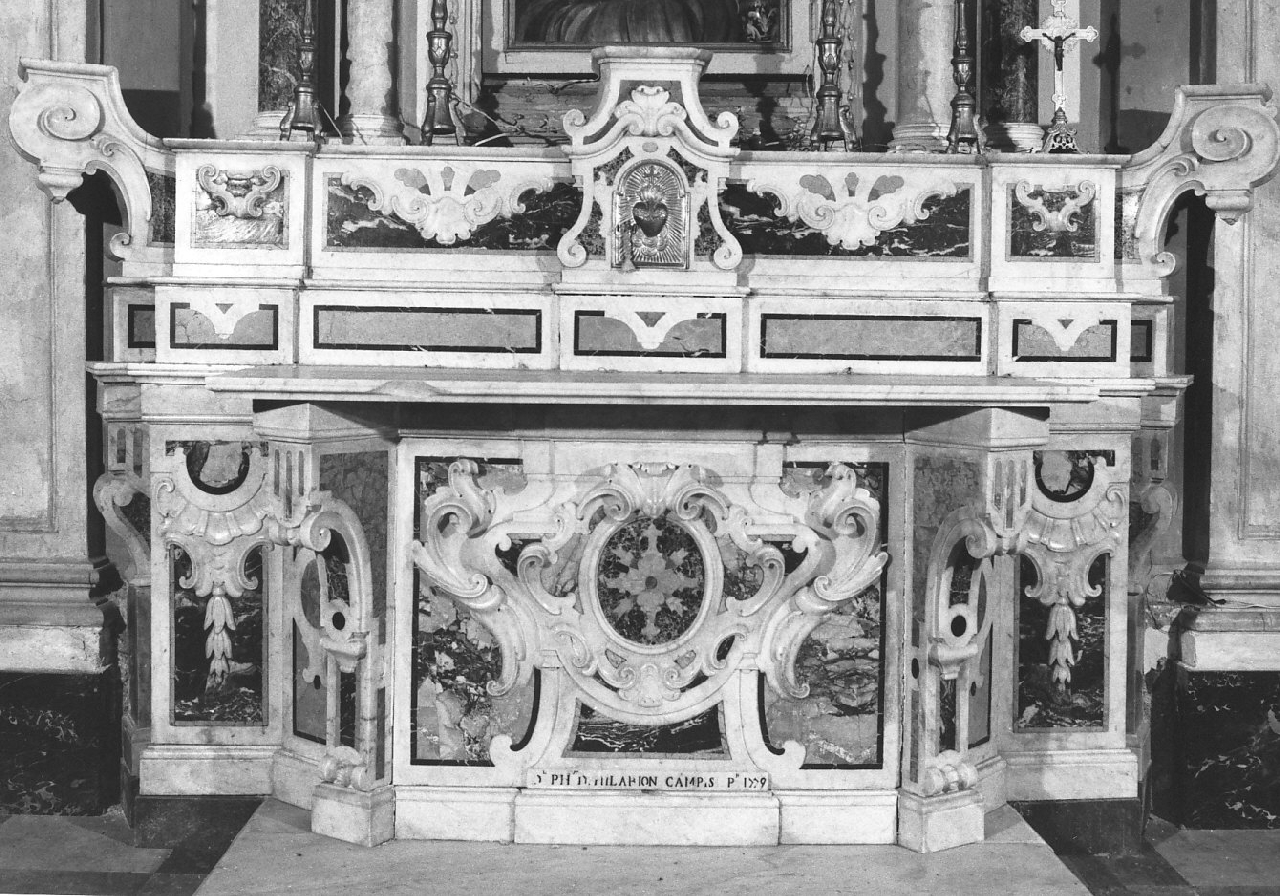 altare, opera isolata - bottega serrese (sec. XVIII)