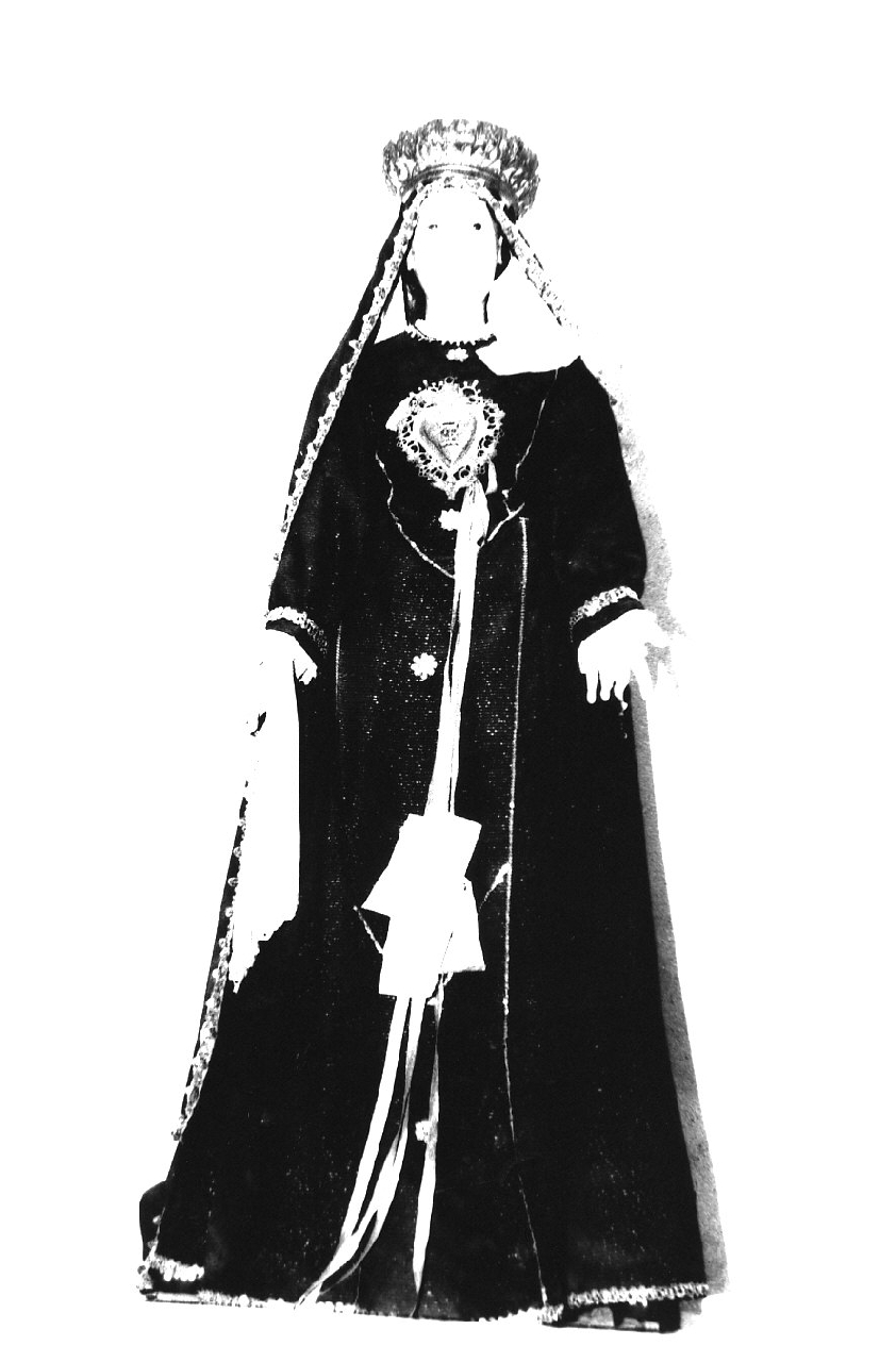 Madonna Addolorata (statua, opera isolata) - bottega Italia meridionale (inizio sec. XX)