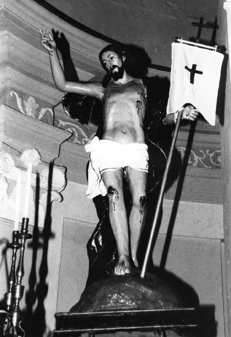Cristo risorto (statua, opera isolata) - bottega leccese (metà sec. XIX)