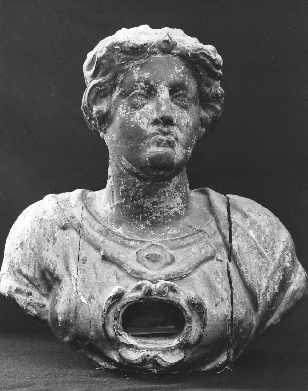 Santa (reliquiario - a busto, opera isolata) - bottega Italia meridionale (sec. XVII)