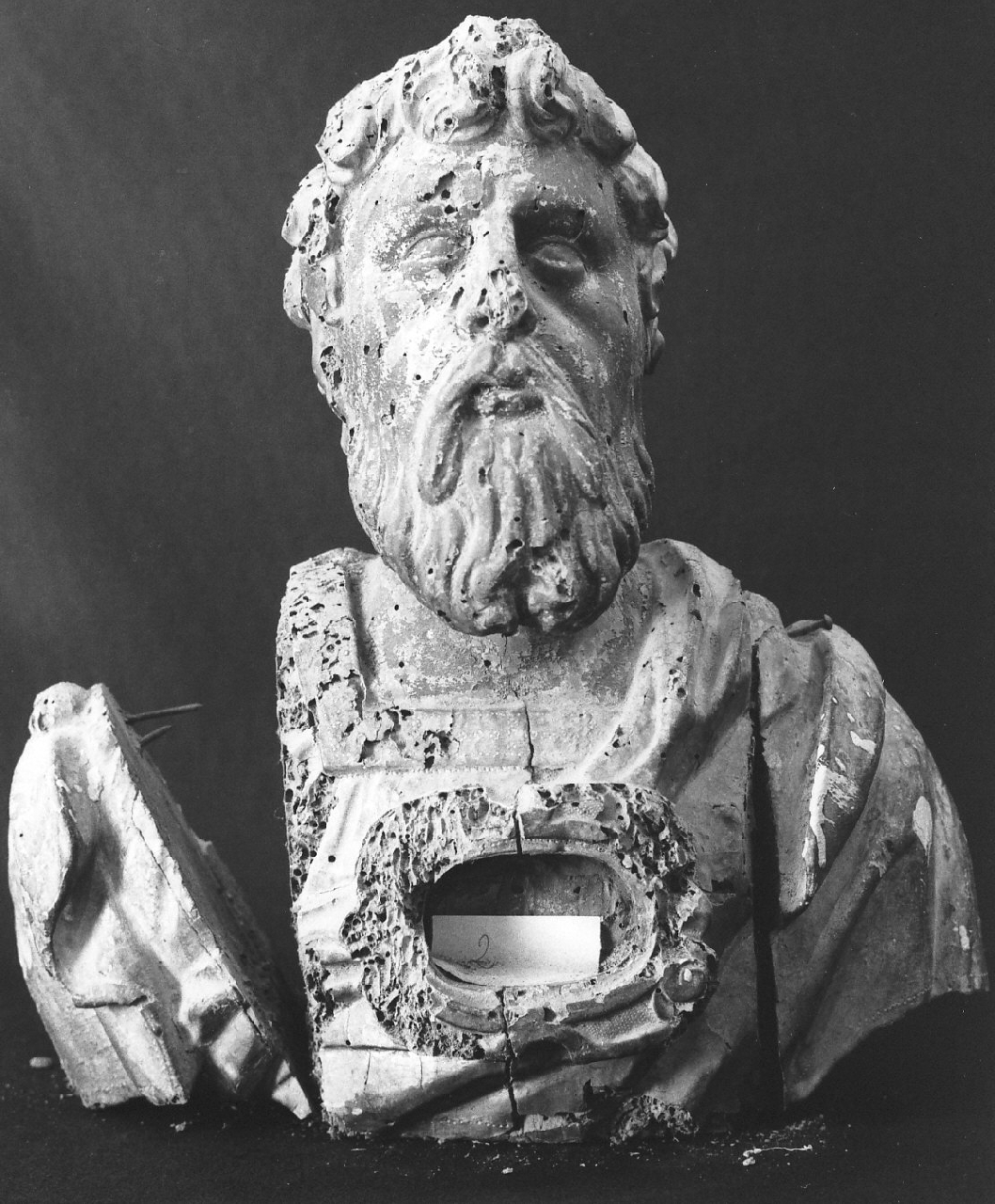 Santo (reliquiario - a busto, opera isolata) - bottega Italia meridionale (sec. XVII)