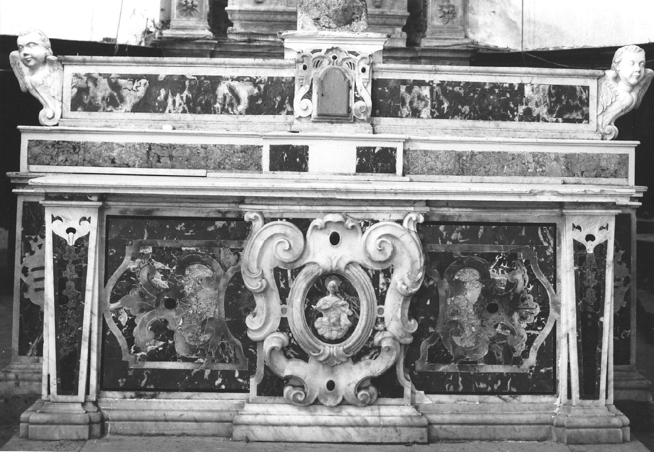 altare maggiore, opera isolata - bottega serrese (sec. XVIII)