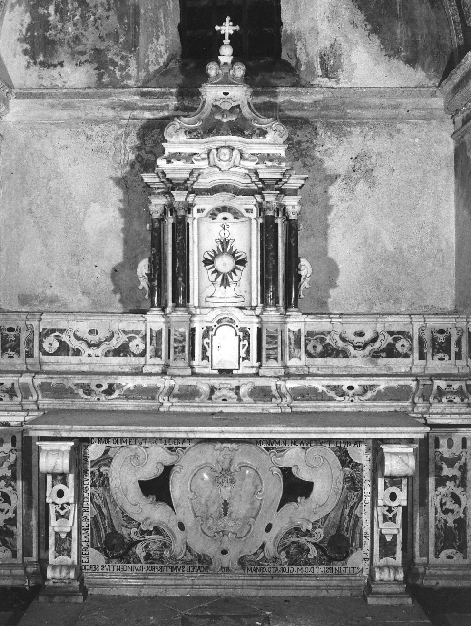 altare, opera isolata - bottega serrese (sec. XVIII)