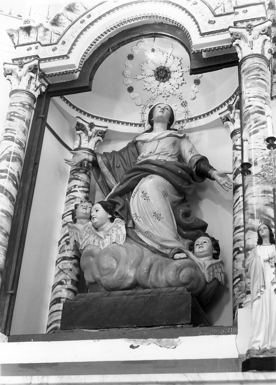 Madonna Assunta (statua, opera isolata) - bottega Italia meridionale (fine/inizio secc. XVIII/ XIX)