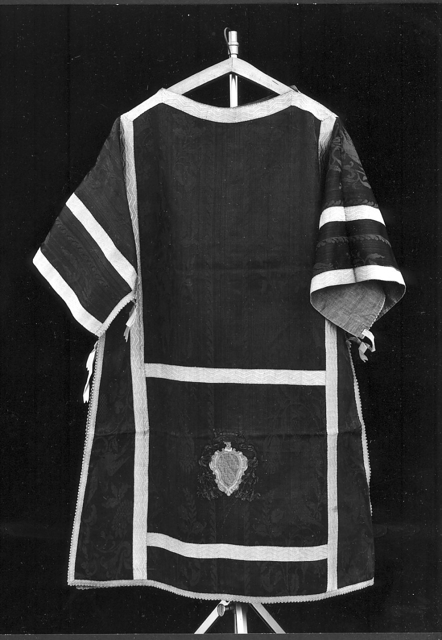 tunicella, elemento d'insieme - manifattura calabrese (fine/inizio secc. XVIII/ XIX)