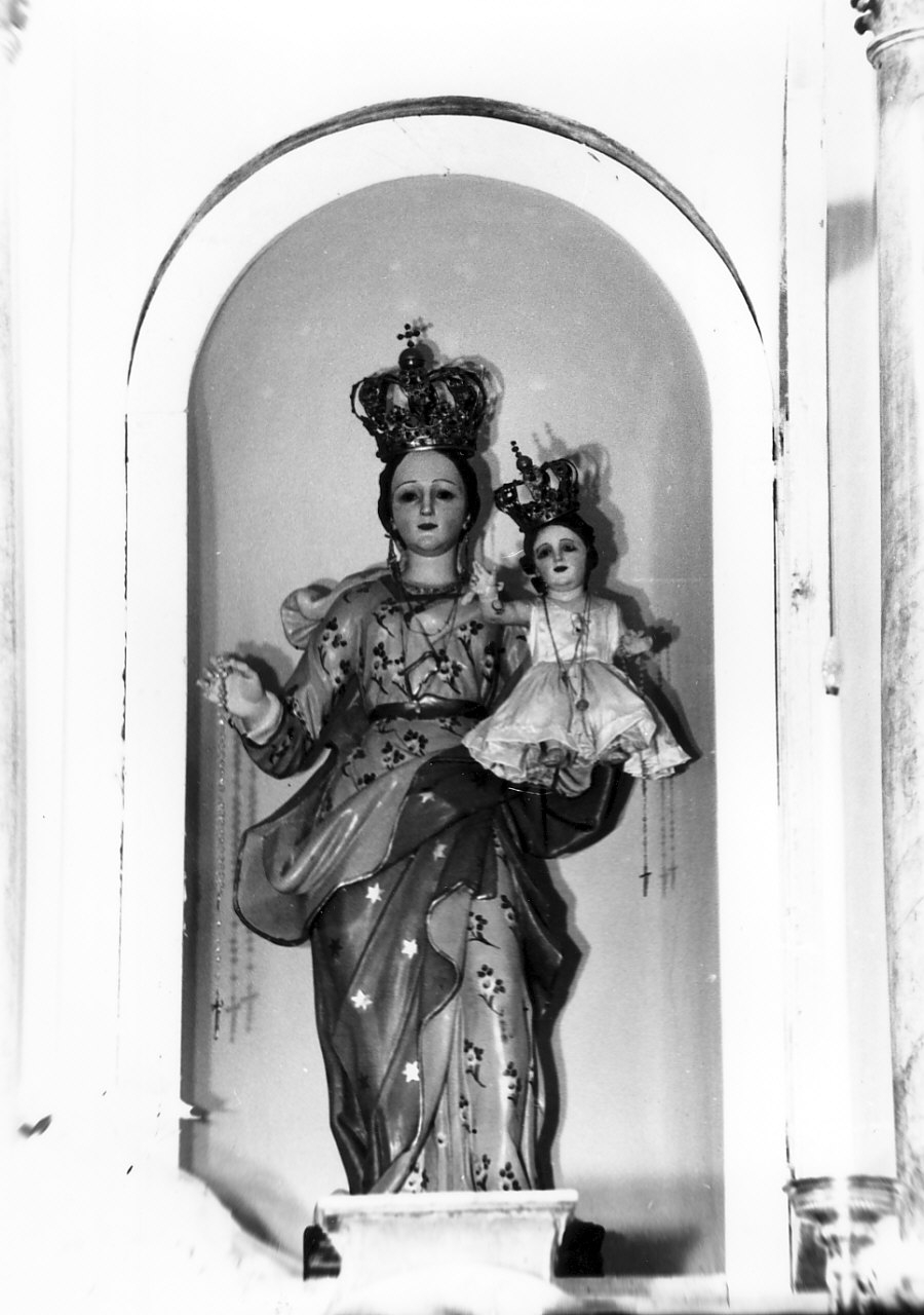 Madonna del Rosario (statua, opera isolata) - bottega calabrese (sec. XIX)