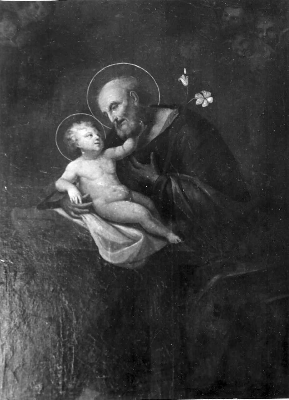 San Giuseppe e Gesù Bambino (dipinto, opera isolata) - ambito Italia meridionale (sec. XVIII)