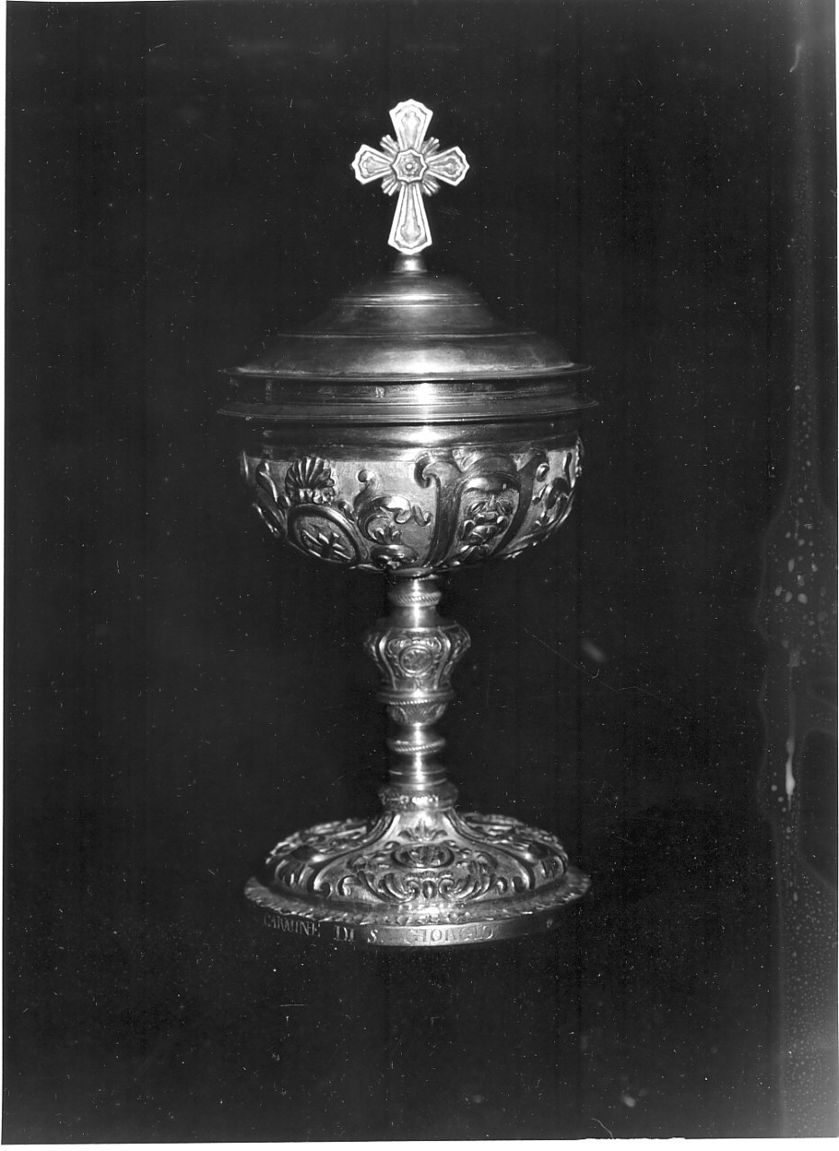 pisside, opera isolata - bottega napoletana (metà sec. XIX)