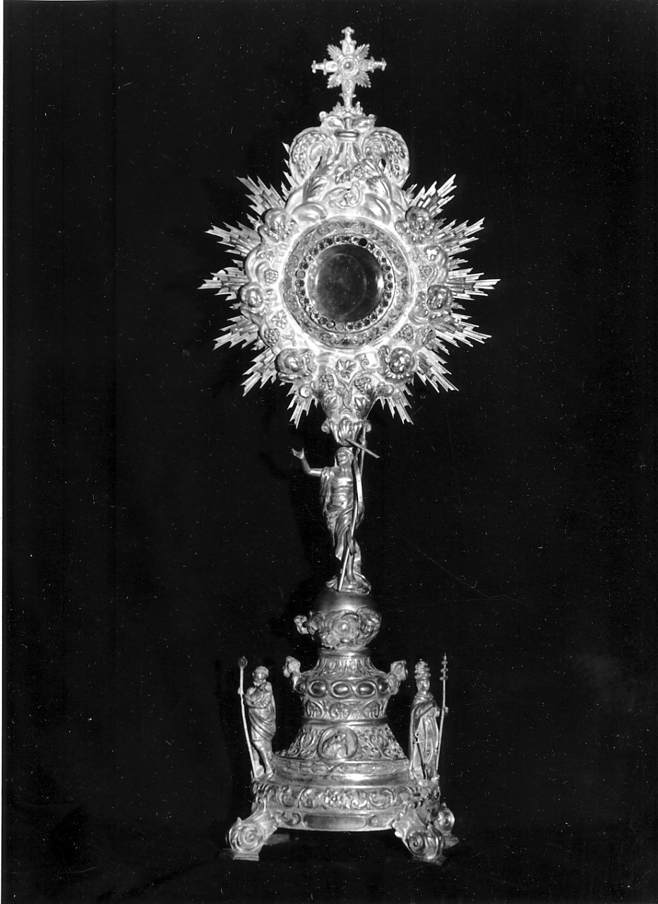 ostensorio - a raggiera, opera isolata - bottega napoletana (metà sec. XIX)
