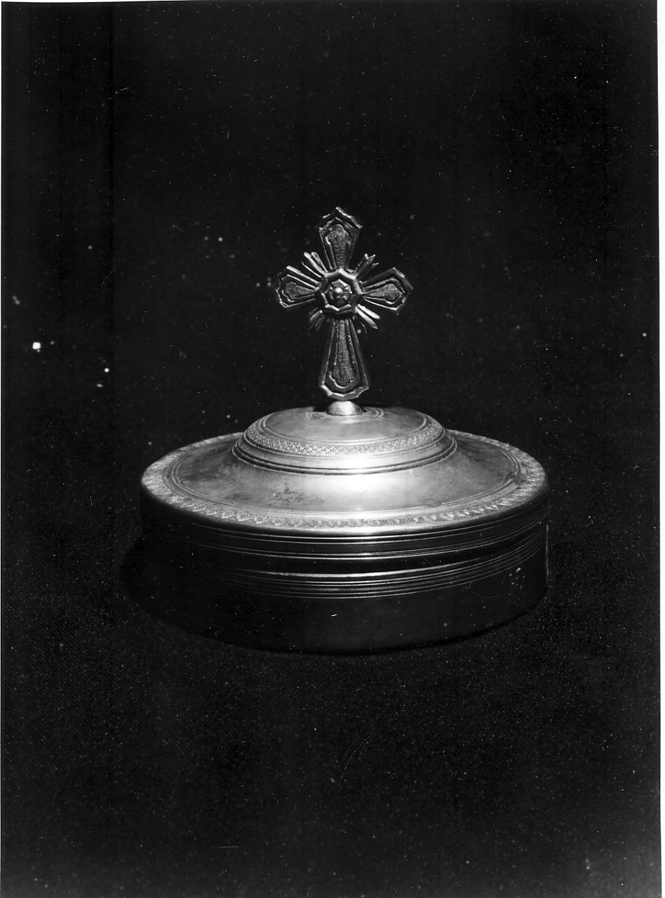 pisside, opera isolata - bottega napoletana (metà sec. XIX)