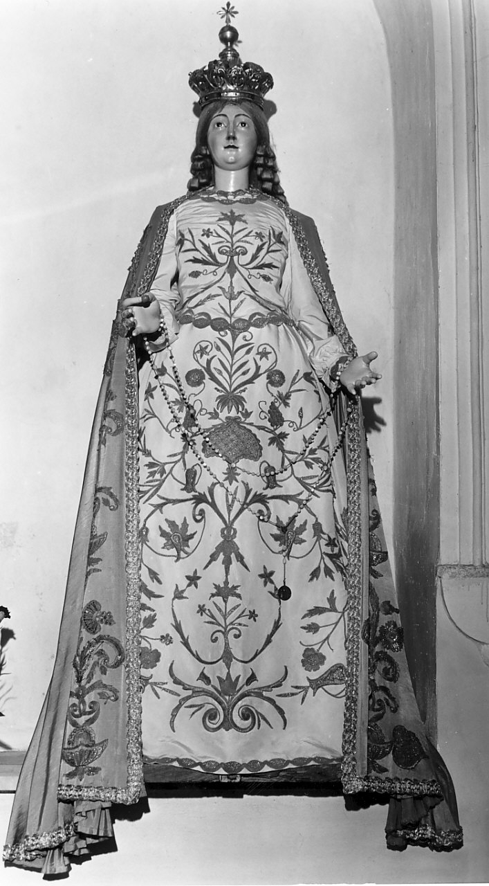 Madonna del Rosario (manichino, opera isolata) - bottega Italia meridionale (sec. XVIII)