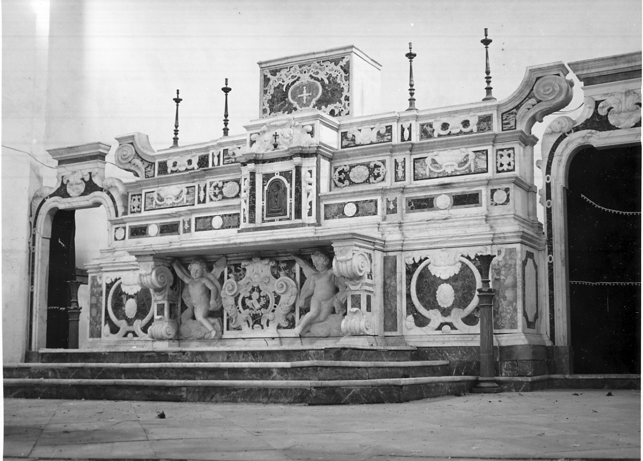 altare maggiore, opera isolata - bottega napoletana (sec. XVIII)