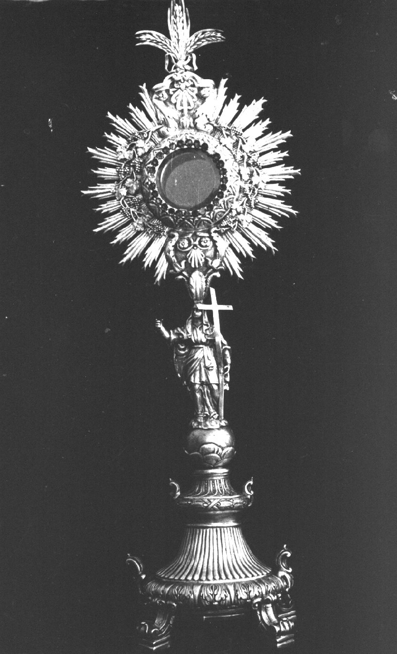 ostensorio - a raggiera, opera isolata - bottega napoletana (metà sec. XIX)