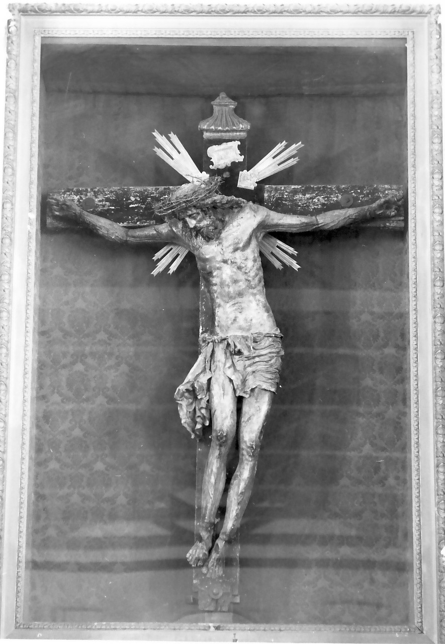 crocifisso, opera isolata - bottega Italia meridionale (sec. XVII)