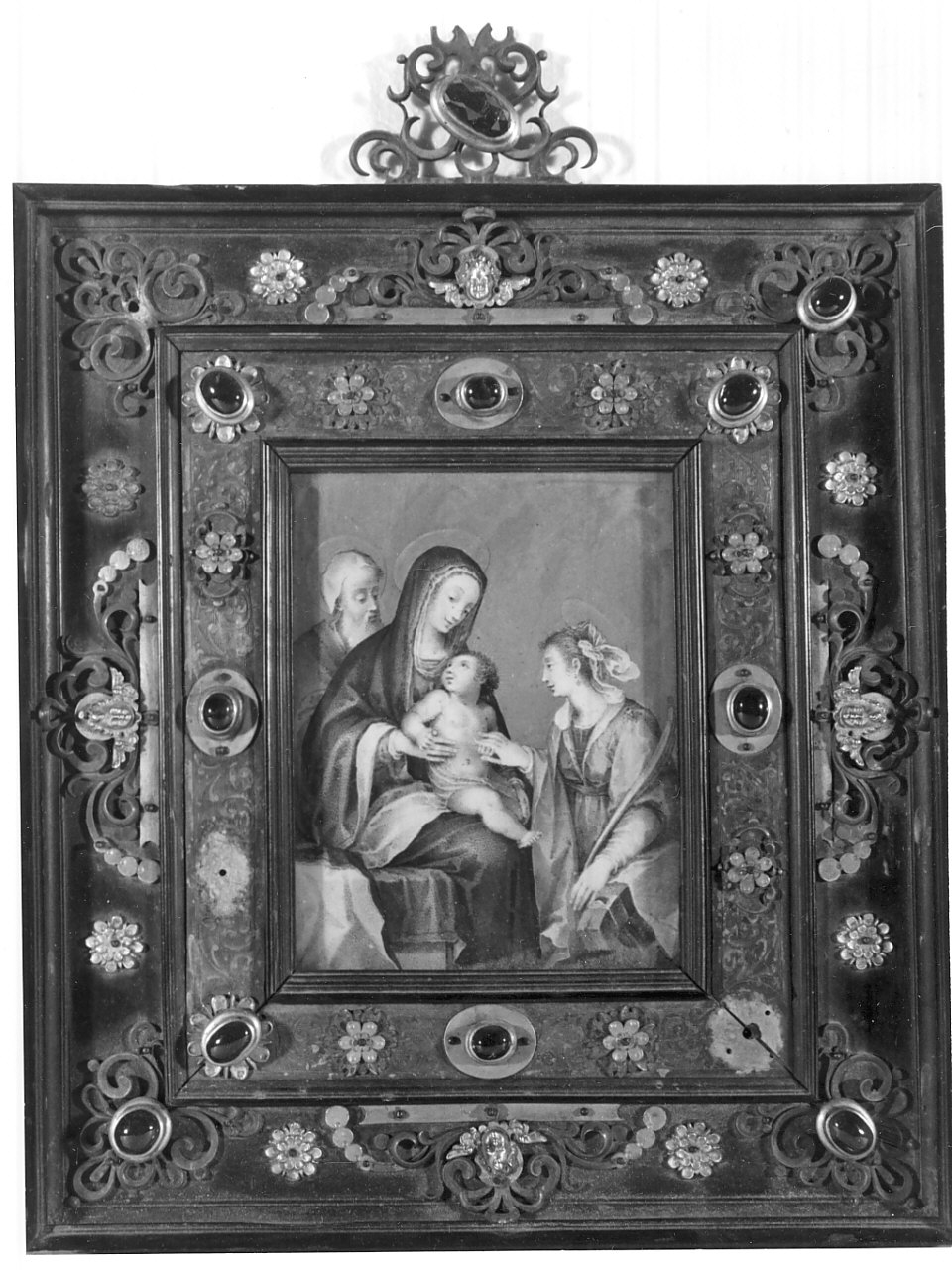 Sacra Famiglia (dipinto, opera isolata) - ambito Italia meridionale (sec. XVII)