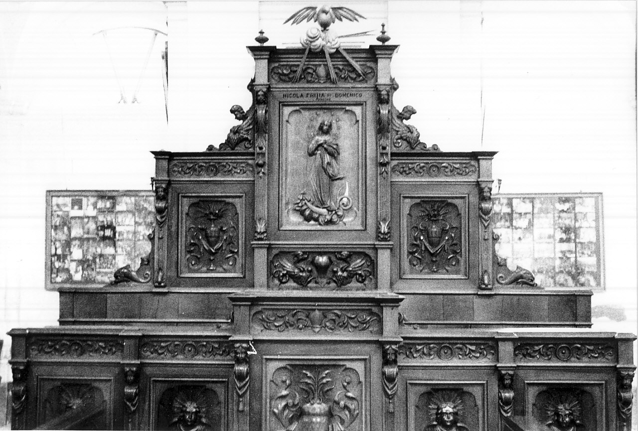 cattedra, opera isolata - bottega calabrese (inizio sec. XX)