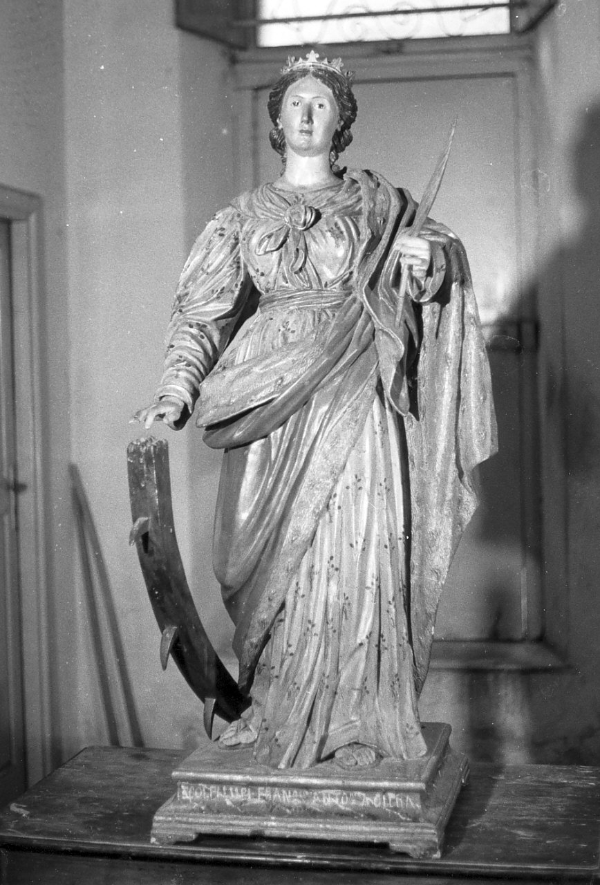 Santa Caterina d'Alessandria (statua) di Lupi Francesco Antonio (sec. XIX)