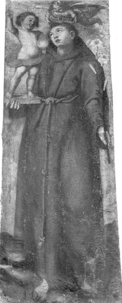 Sant'Antonio da Padova (dipinto, opera isolata) di Borghese Ippolito (scuola) (metà sec. XVII)