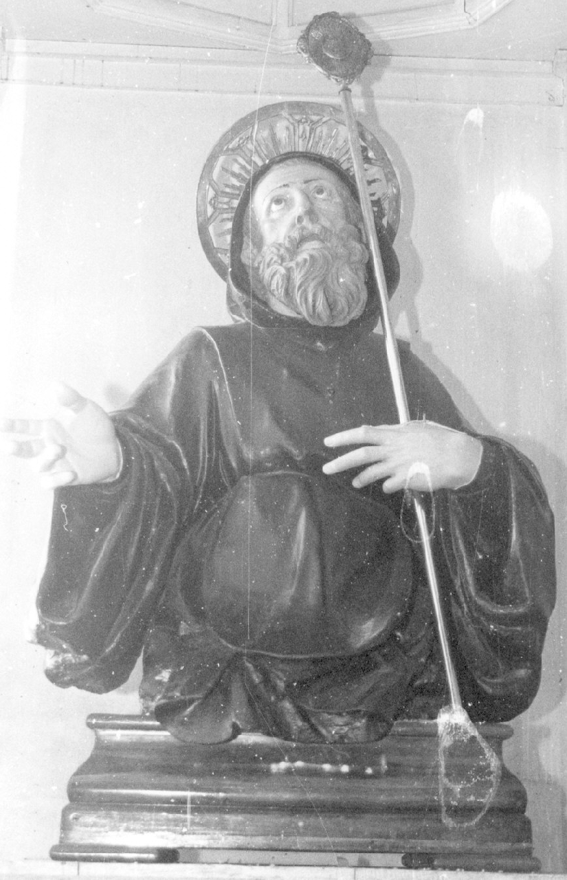 San Francesco di Paola (statua, opera isolata) - bottega pugliese (seconda metà sec. XIX)