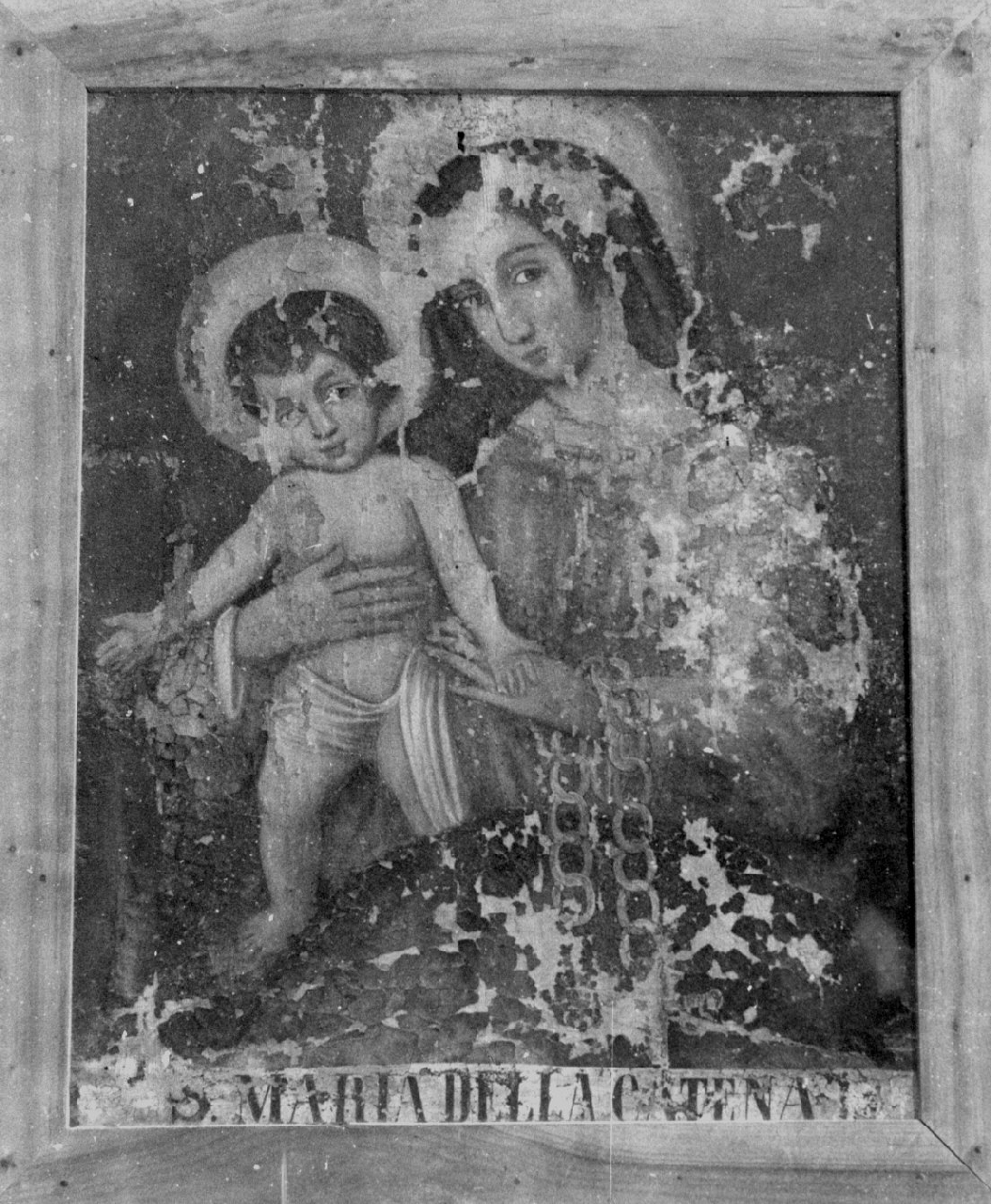 Madonna della Catena (dipinto, opera isolata) - ambito calabrese (seconda metà sec. XVIII)