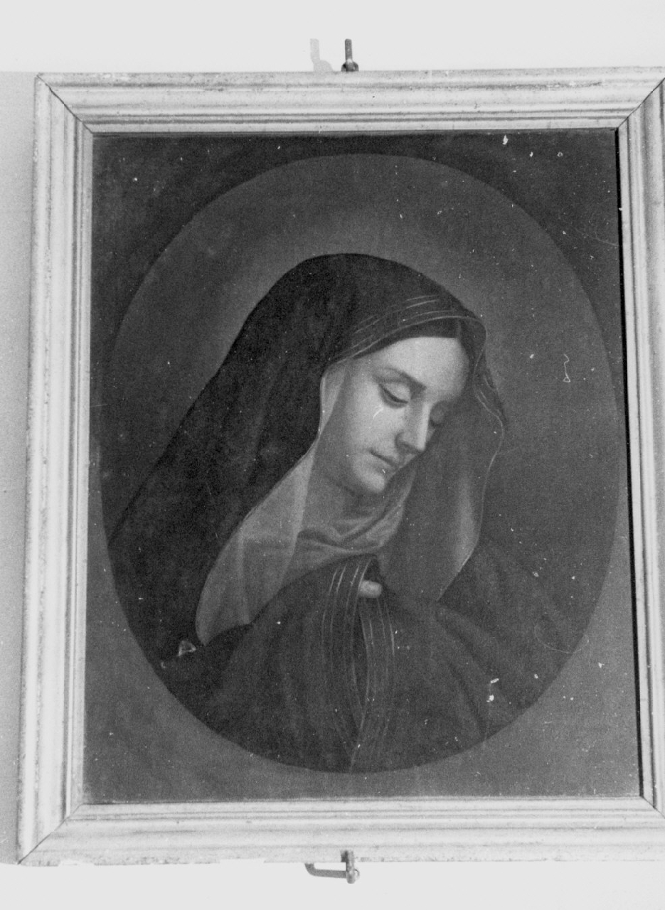 Madonna Addolorata (dipinto, opera isolata) - ambito napoletano (seconda metà sec. XIX)