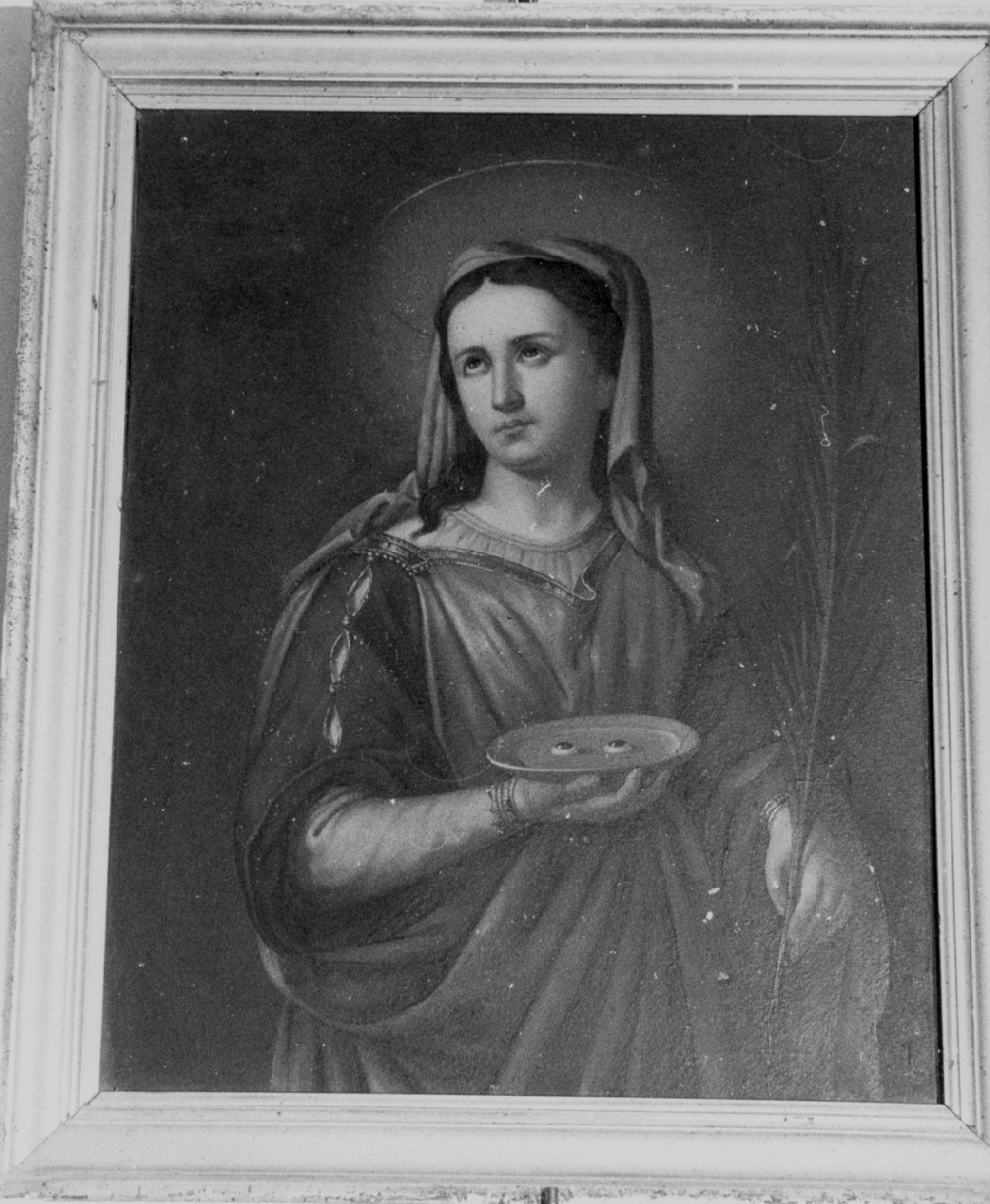 Santa Lucia (dipinto, opera isolata) - ambito napoletano (seconda metà sec. XIX)