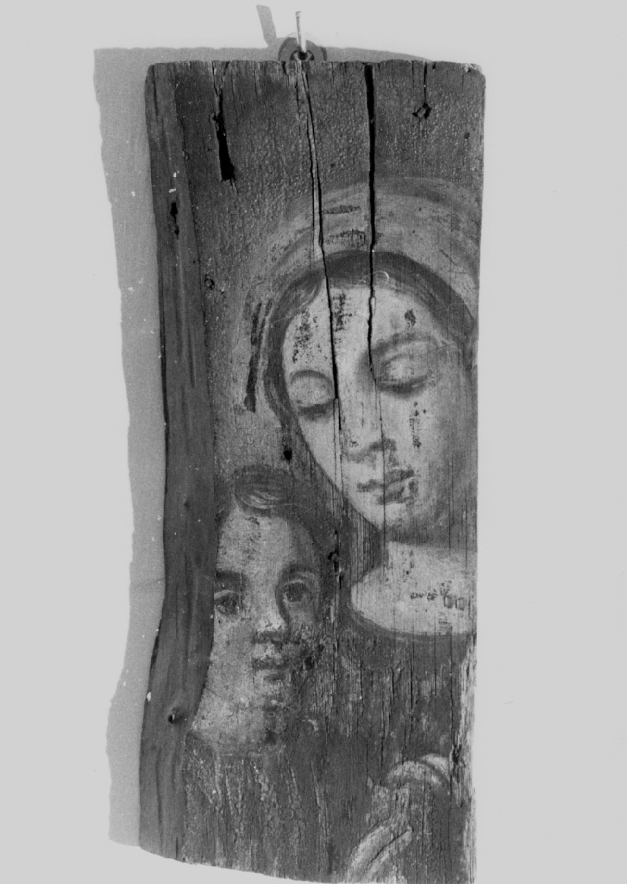 Madonna con Bambino (dipinto, frammento) - ambito calabrese (sec. XVII)