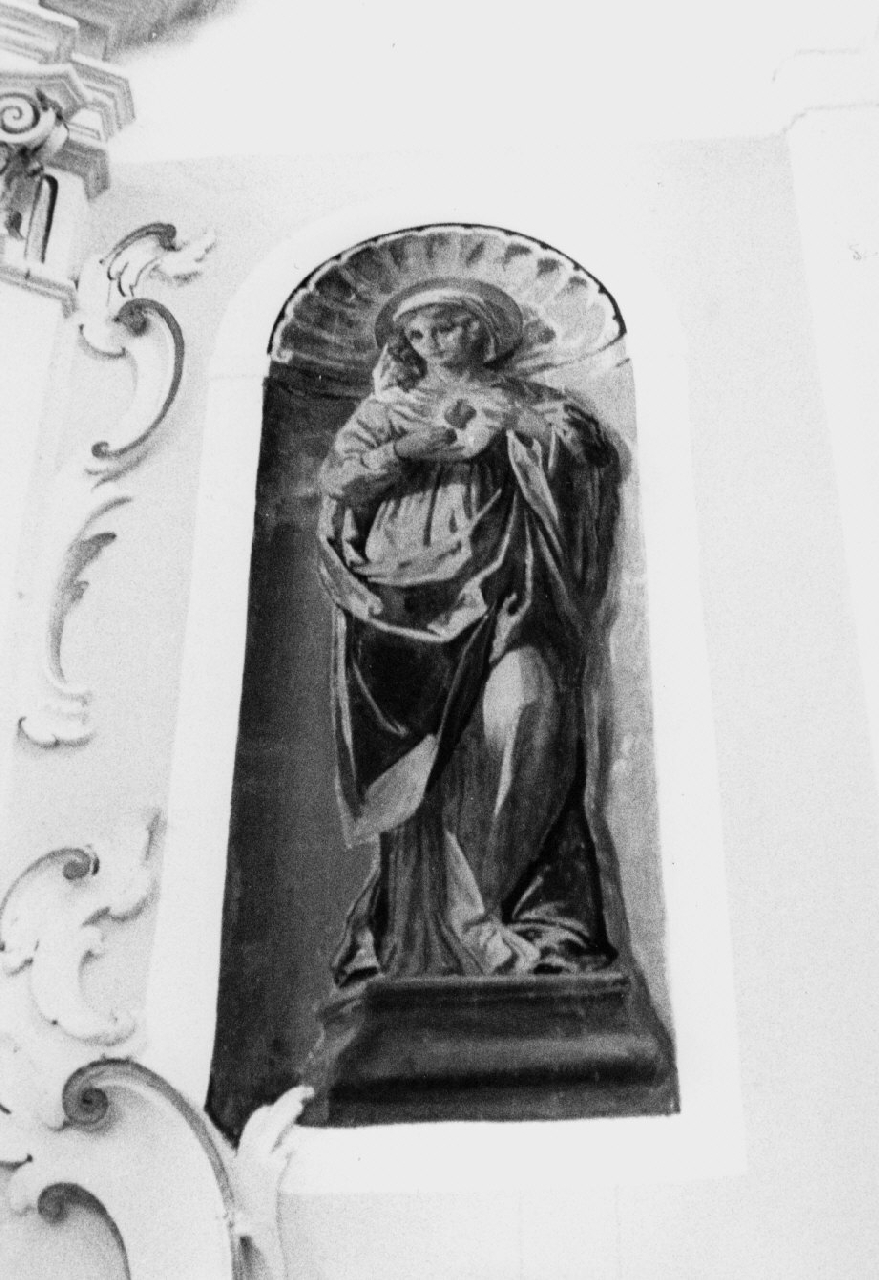 Sacro Cuore di Maria (dipinto, opera isolata) di Zimatore Carmelo (inizio sec. XX)