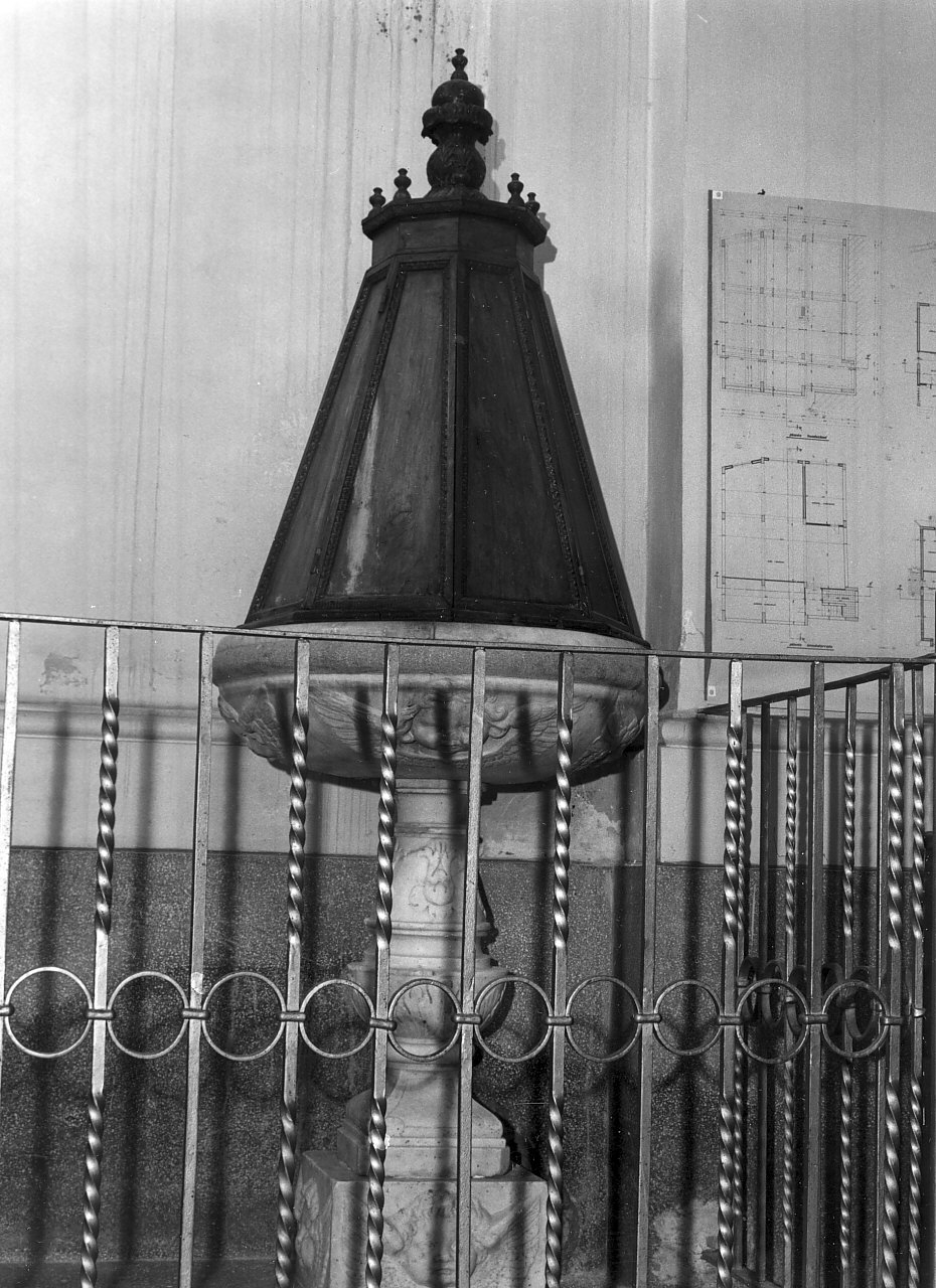 fonte battesimale - bottega Italia meridionale (sec. XIX)