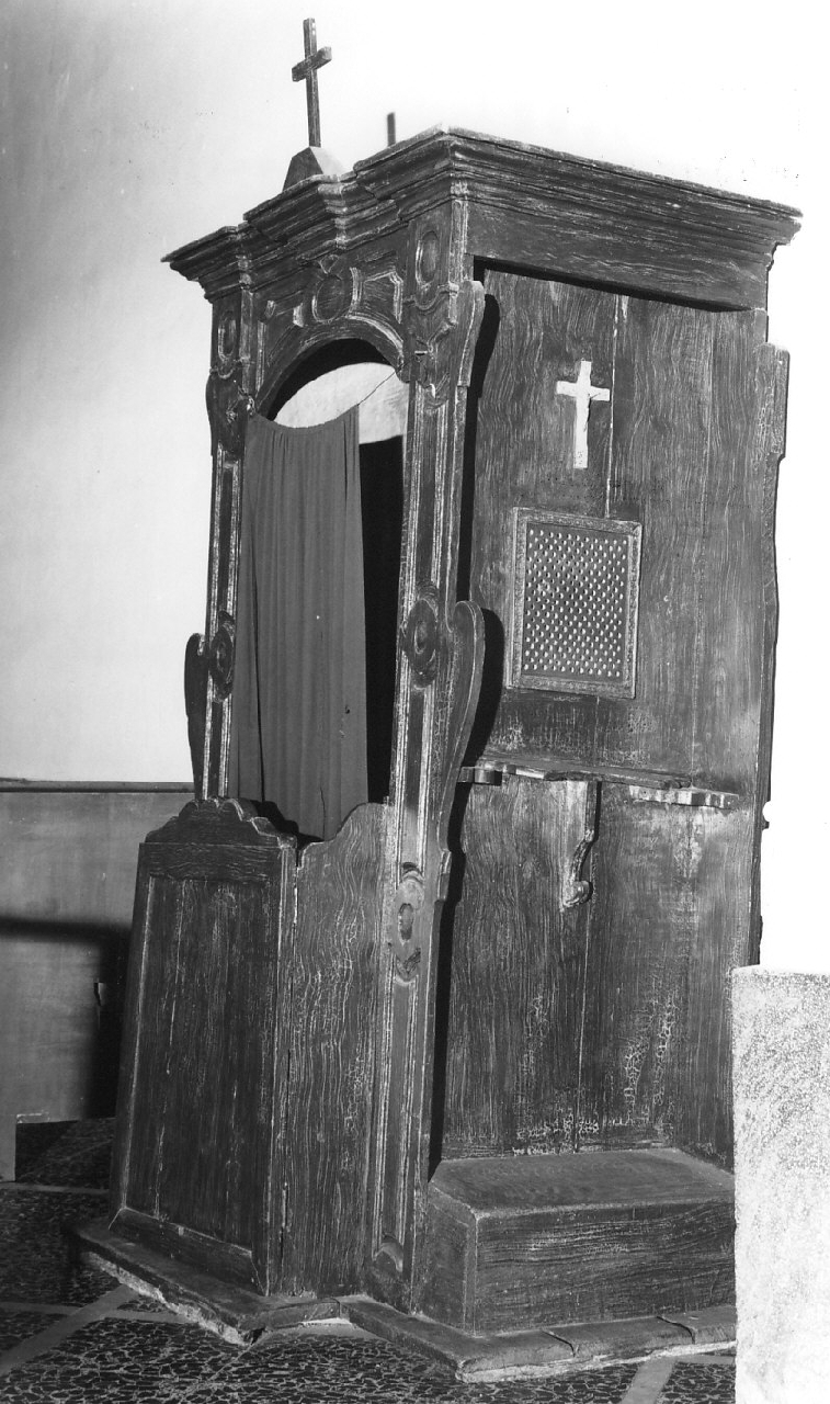 confessionale - bottega calabrese (fine/inizio secc. XVIII/ XIX)