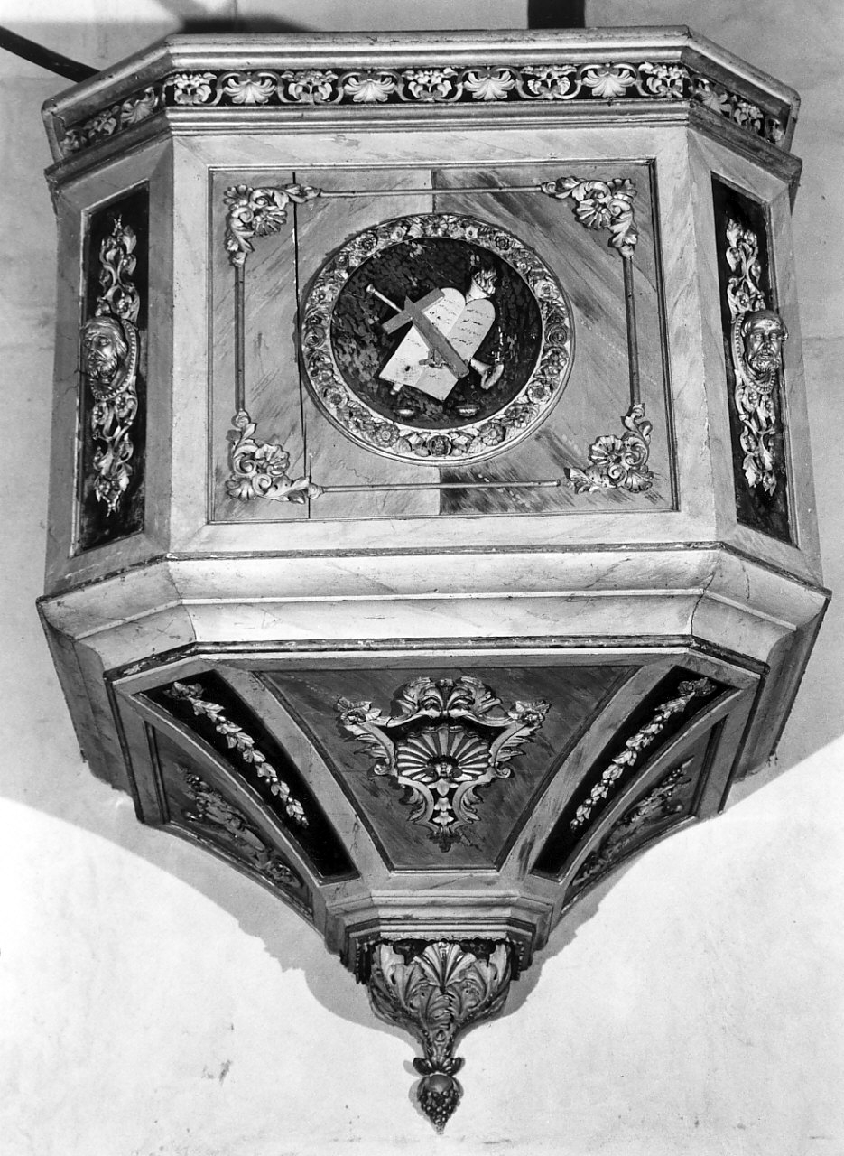 pulpito - bottega calabrese (fine/inizio sec. XVIII, secc. XVIII/ XIX)
