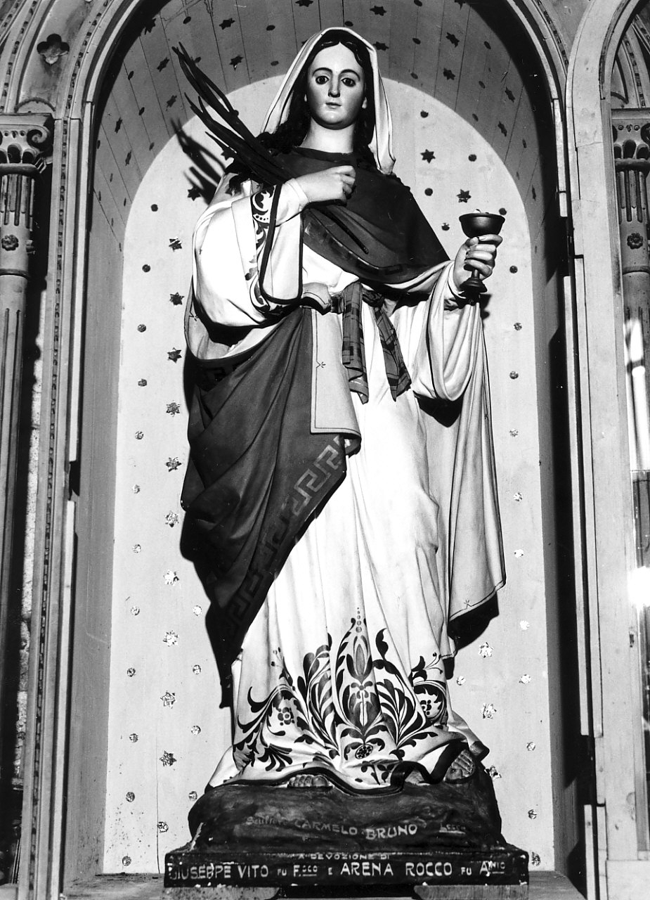 Santa Lucia (statua) di Bruno Carmelo (inizio sec. XX)