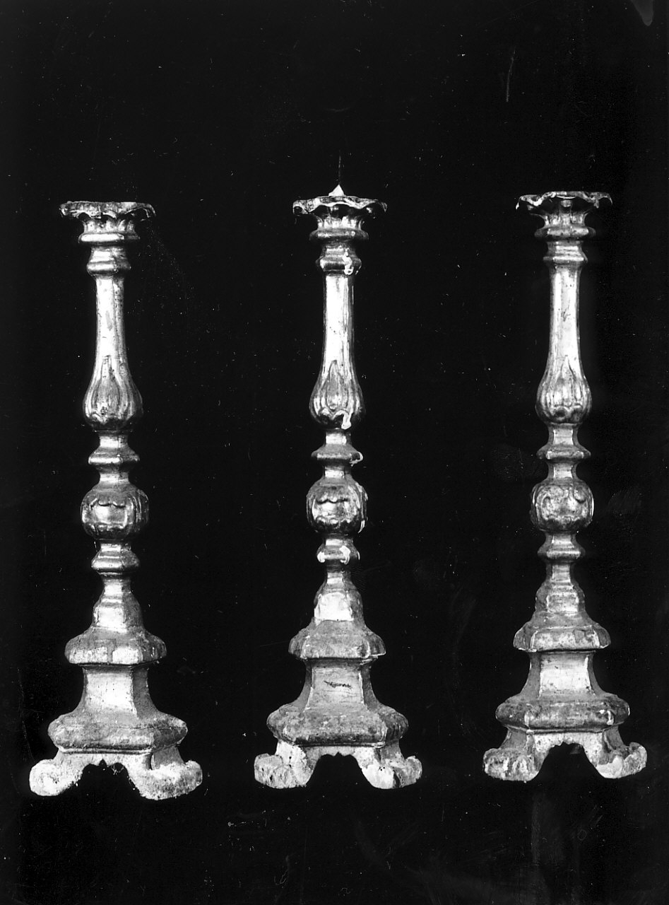 candeliere, serie - bottega Italia meridionale (sec. XIX)