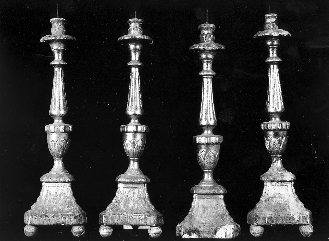 candeliere, serie - bottega Italia meridionale (sec. XIX)