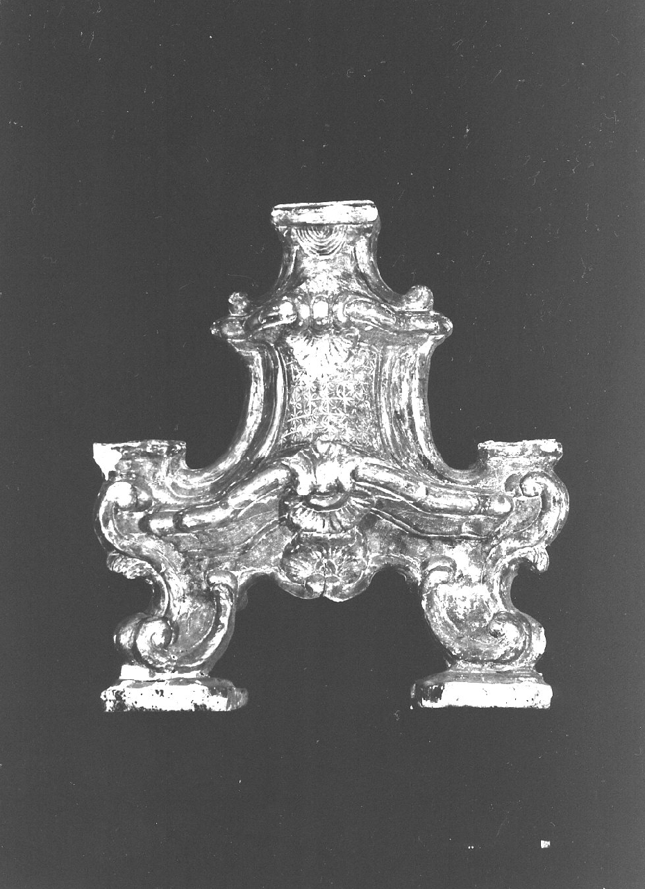 base per croce d'altare, opera isolata - bottega Italia meridionale (sec. XIX)