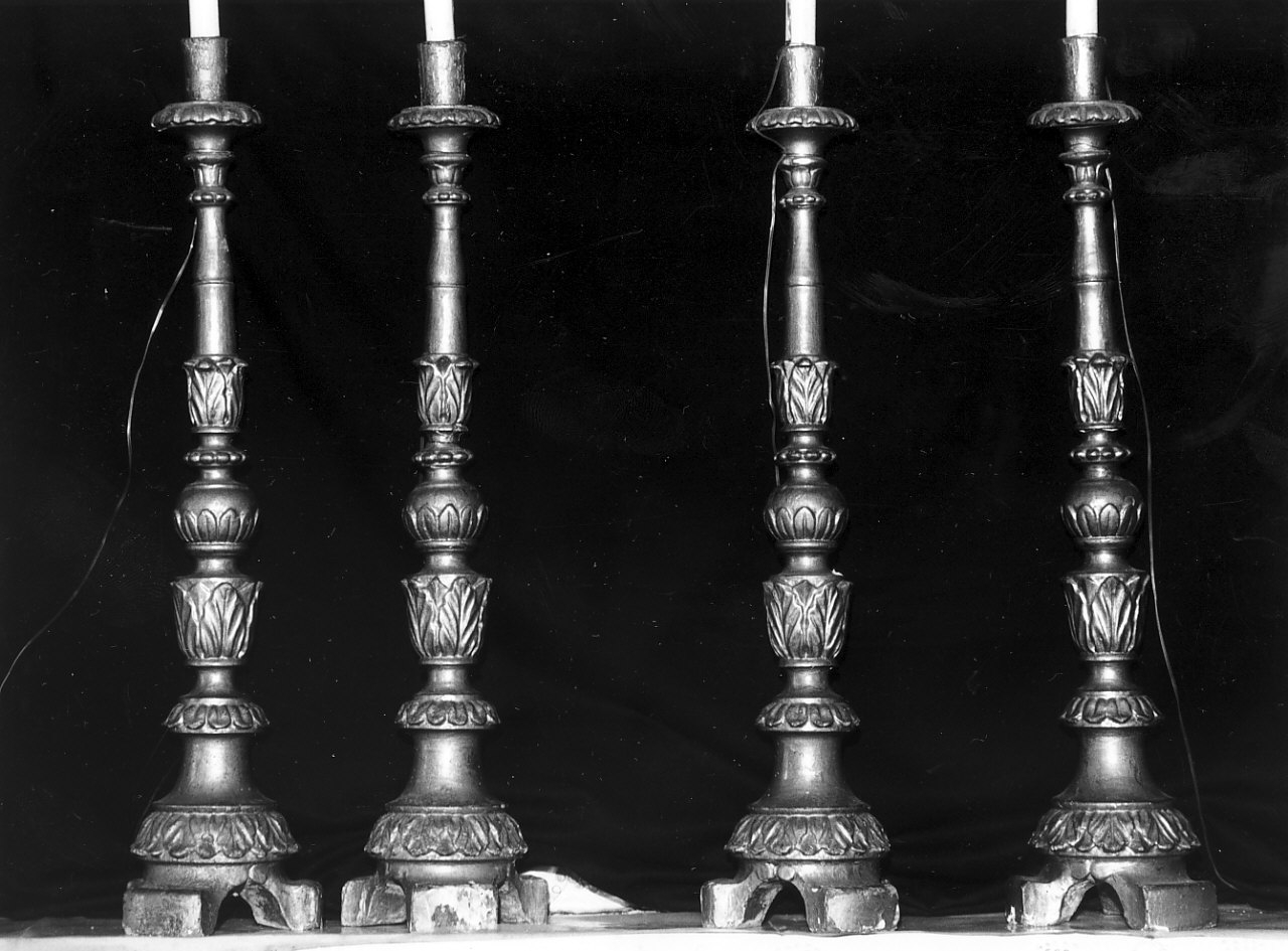 candeliere, serie - bottega Italia meridionale (sec. XIX)