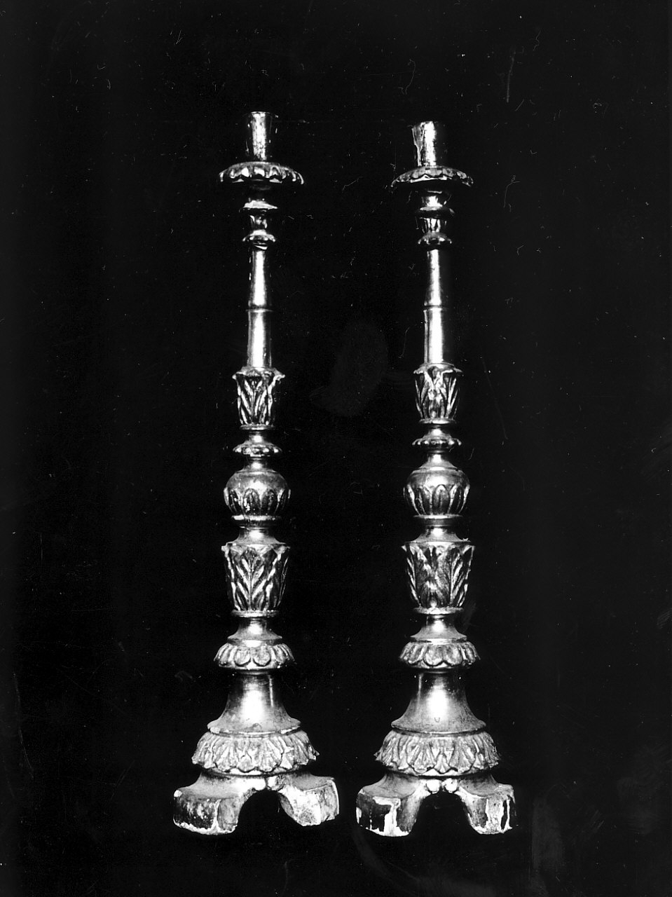 candeliere, serie - bottega calabrese (sec. XIX)