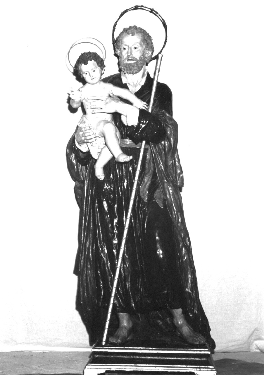 San Giuseppe e Gesù Bambino (statua, opera isolata) di Ingegniere Pietro (sec. XIX)