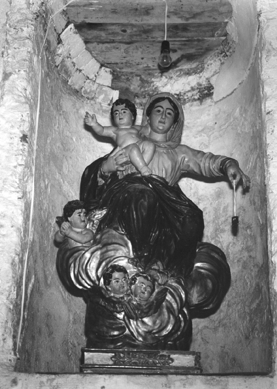 Madonna del Carmelo (statua, opera isolata) - bottega calabrese (sec. XIX)