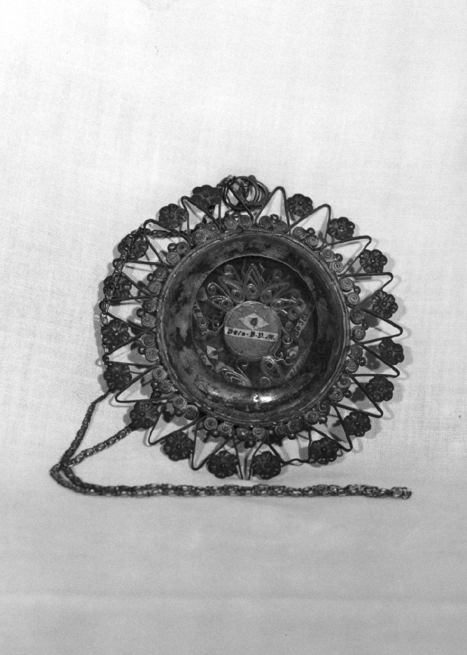 reliquiario a capsula - a medaglione, opera isolata - bottega Italia meridionale (sec. XIX)