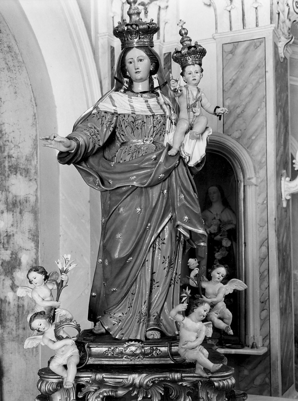 Madonna del Carmelo (statua, opera isolata) - bottega calabrese (sec. XVIII)