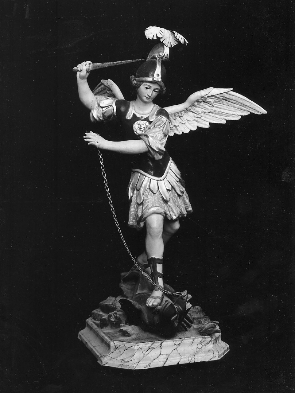 San Michele Arcangelo (statua, opera isolata) - bottega calabrese (sec. XVIII)