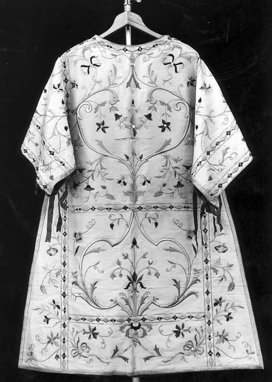 tunicella, elemento d'insieme - manifattura calabrese (sec. XIX)