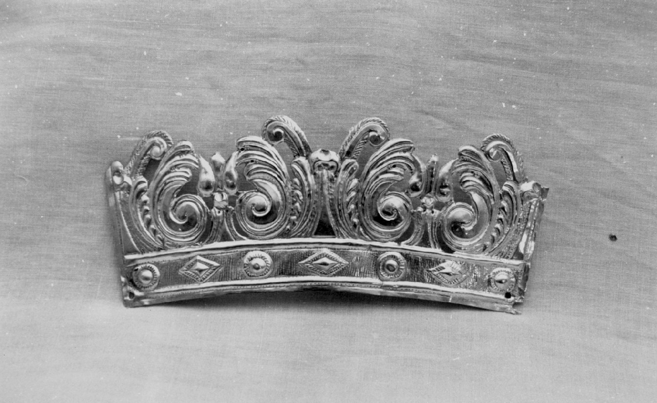 corona da dipinto, opera isolata - bottega napoletana (prima metà sec. XIX)