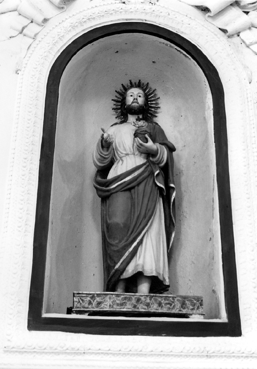 Sacro Cuore di Gesù (statua, opera isolata) - bottega Italia meridionale (fine/inizio secc. XIX/ XX)