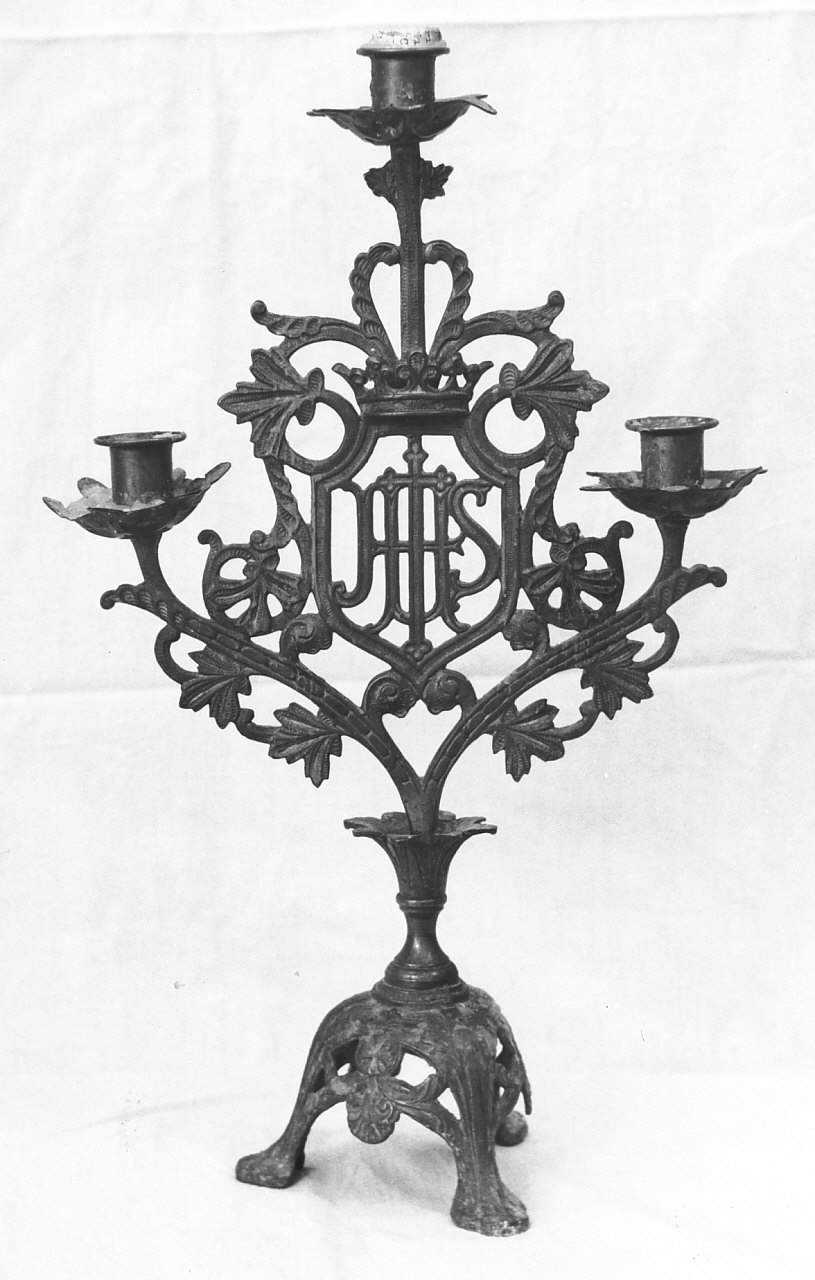 candeliere, serie - bottega calabrese (sec. XIX)